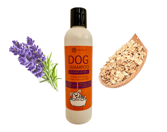 Oatmeal Lavender Pet Shampoo - Soothing Relief for Itchy Dogs, Deodorizes Foul Odor - Made in USA