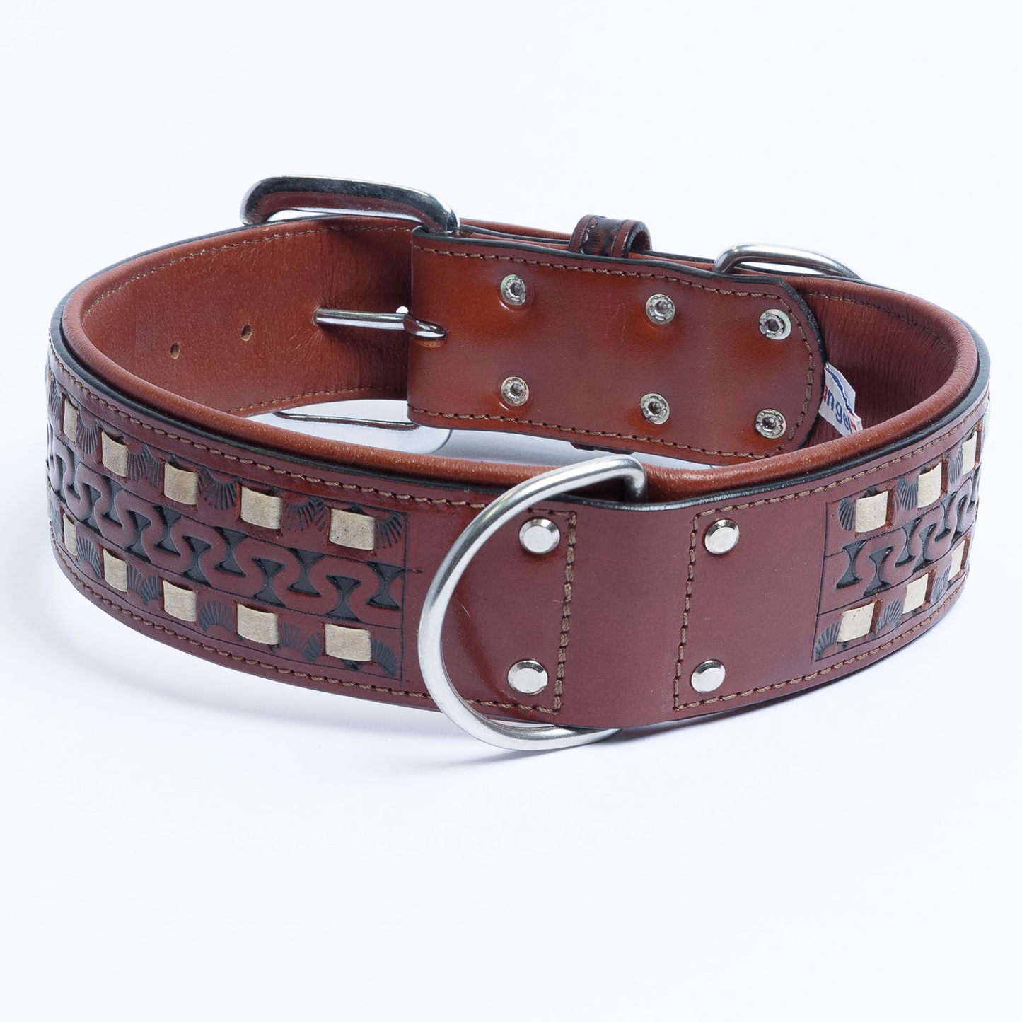 The Tulsa - Genuine Argentinean Leather Dog Collar