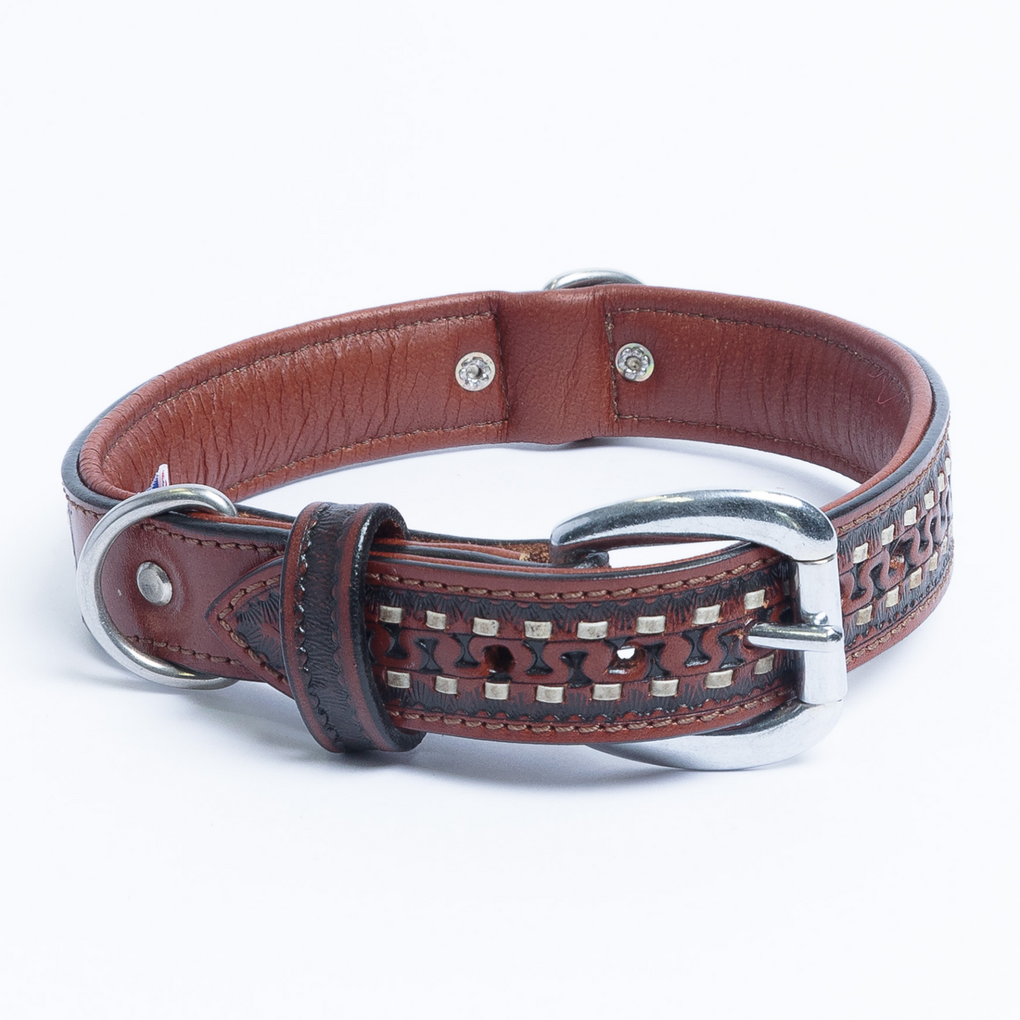 The Tulsa - Genuine Argentinean Leather Dog Collar