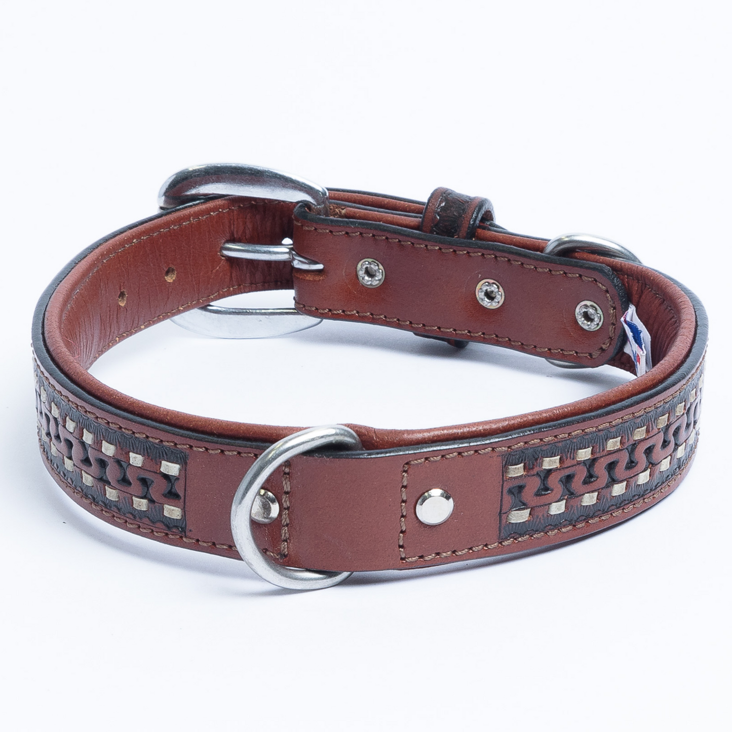 The Tulsa - Genuine Argentinean Leather Dog Collar