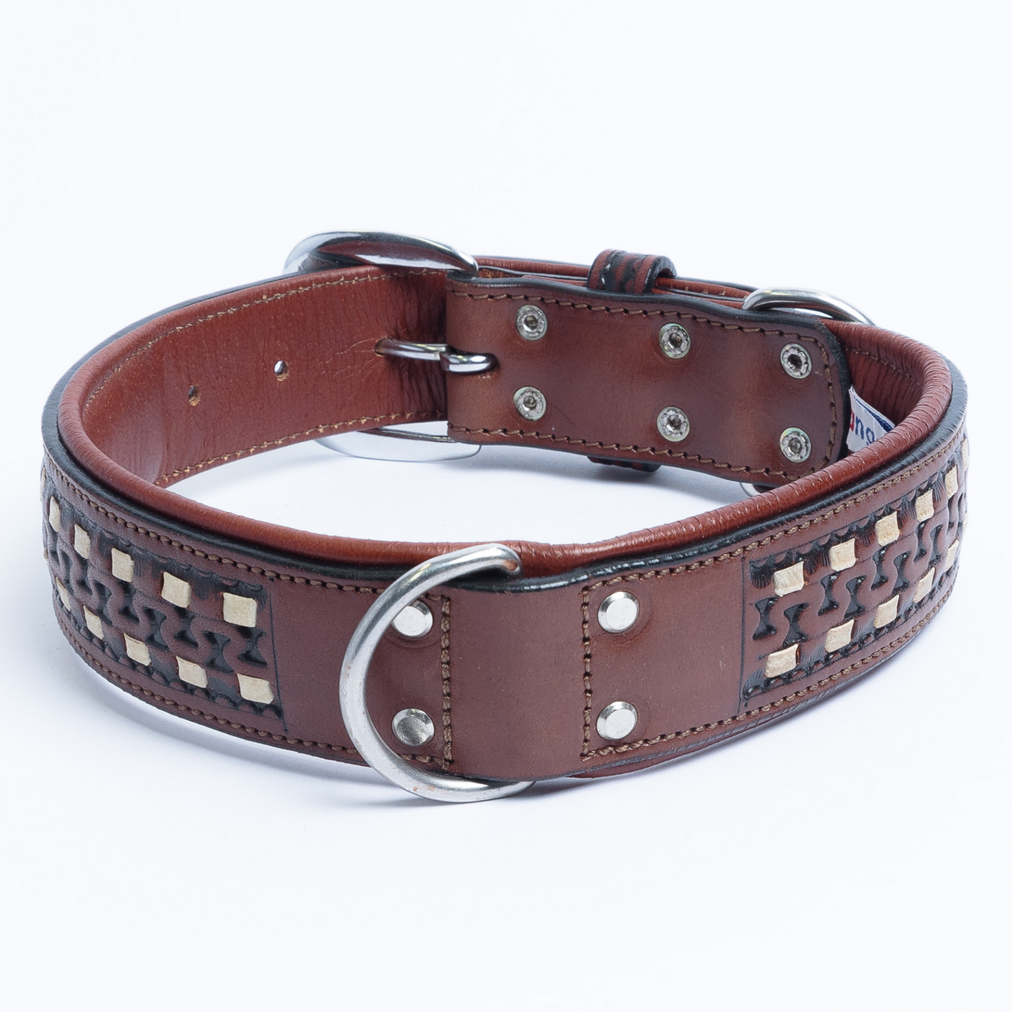 The Tulsa - Genuine Argentinean Leather Dog Collar