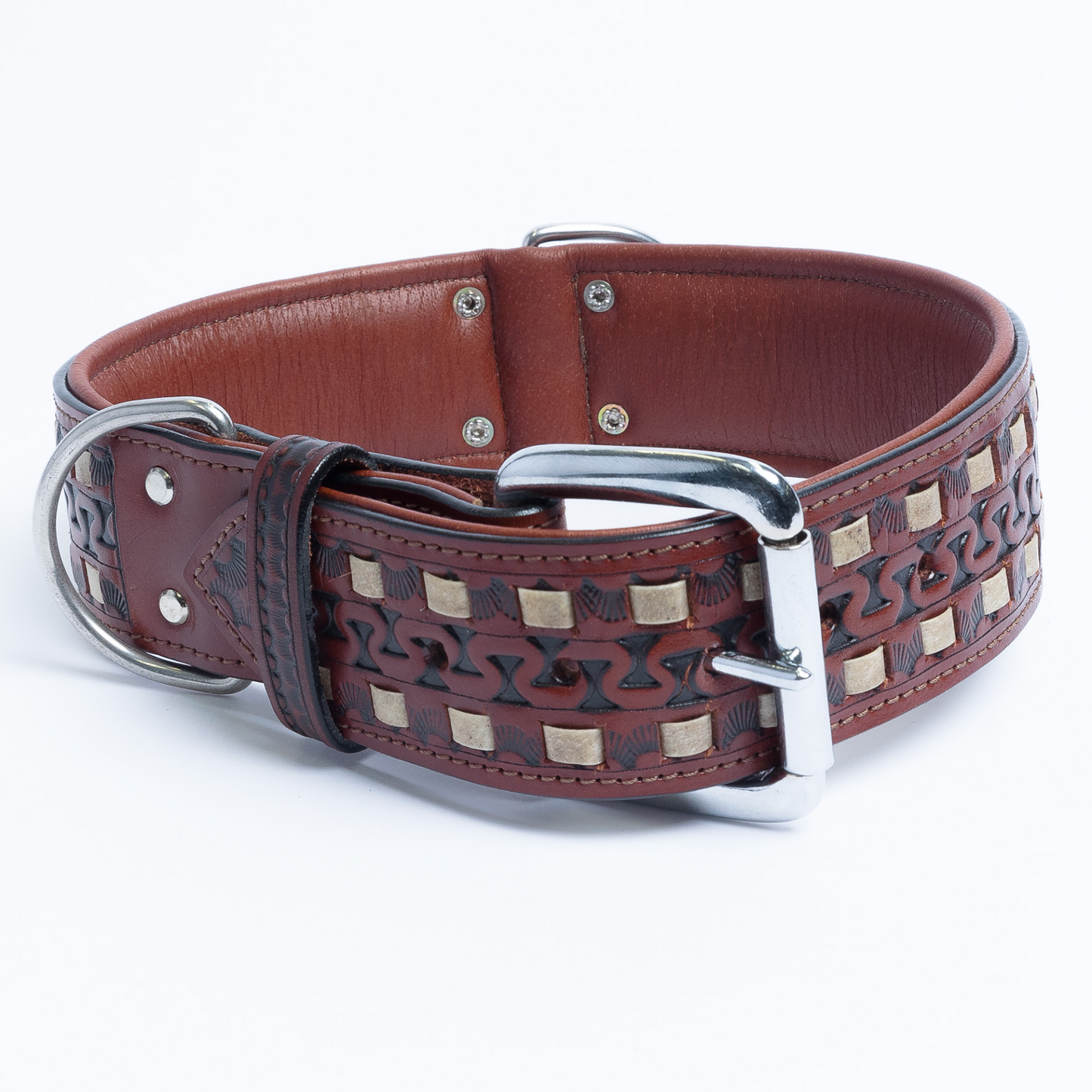 The Tulsa - Genuine Argentinean Leather Dog Collar