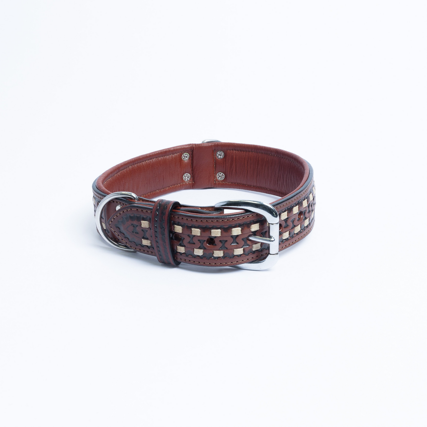 The Tulsa - Genuine Argentinean Leather Dog Collar