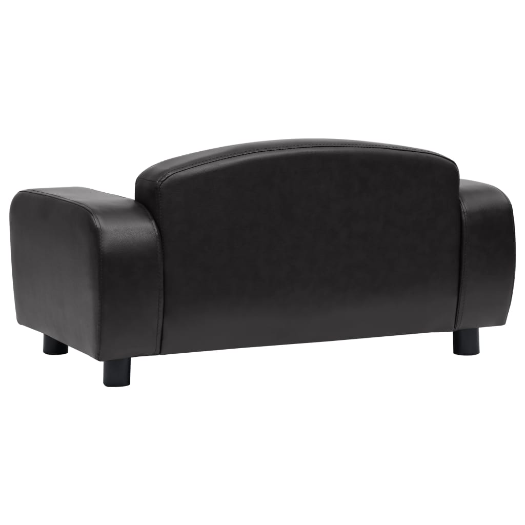 vidaXL Dog Sofa Black 31.5"x19.7"x15.7" Faux Leather - Comfortable and Stylish Pet Furniture