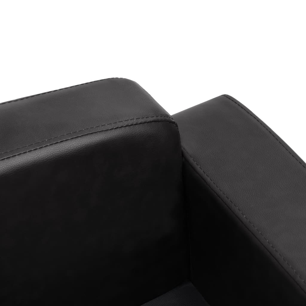 vidaXL Dog Sofa Black 31.5"x19.7"x15.7" Faux Leather - Comfortable and Stylish Pet Furniture