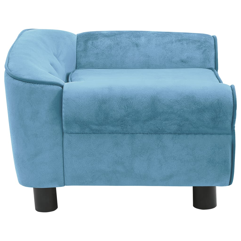 vidaXL Turquoise Dog Sofa 28.3"x17.7"x11.8" - Plush Comfort for Small Pets