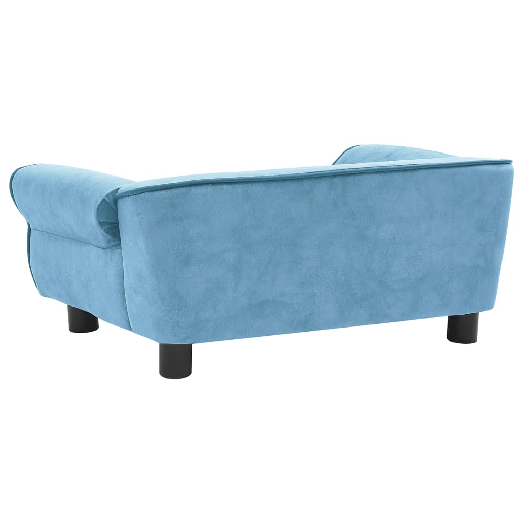 vidaXL Turquoise Dog Sofa 28.3"x17.7"x11.8" - Plush Comfort for Small Pets