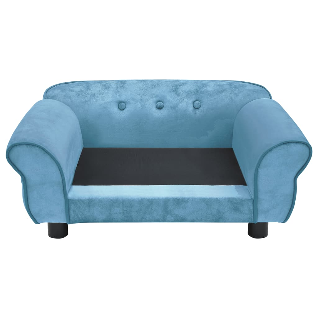 vidaXL Turquoise Dog Sofa 28.3"x17.7"x11.8" - Plush Comfort for Small Pets