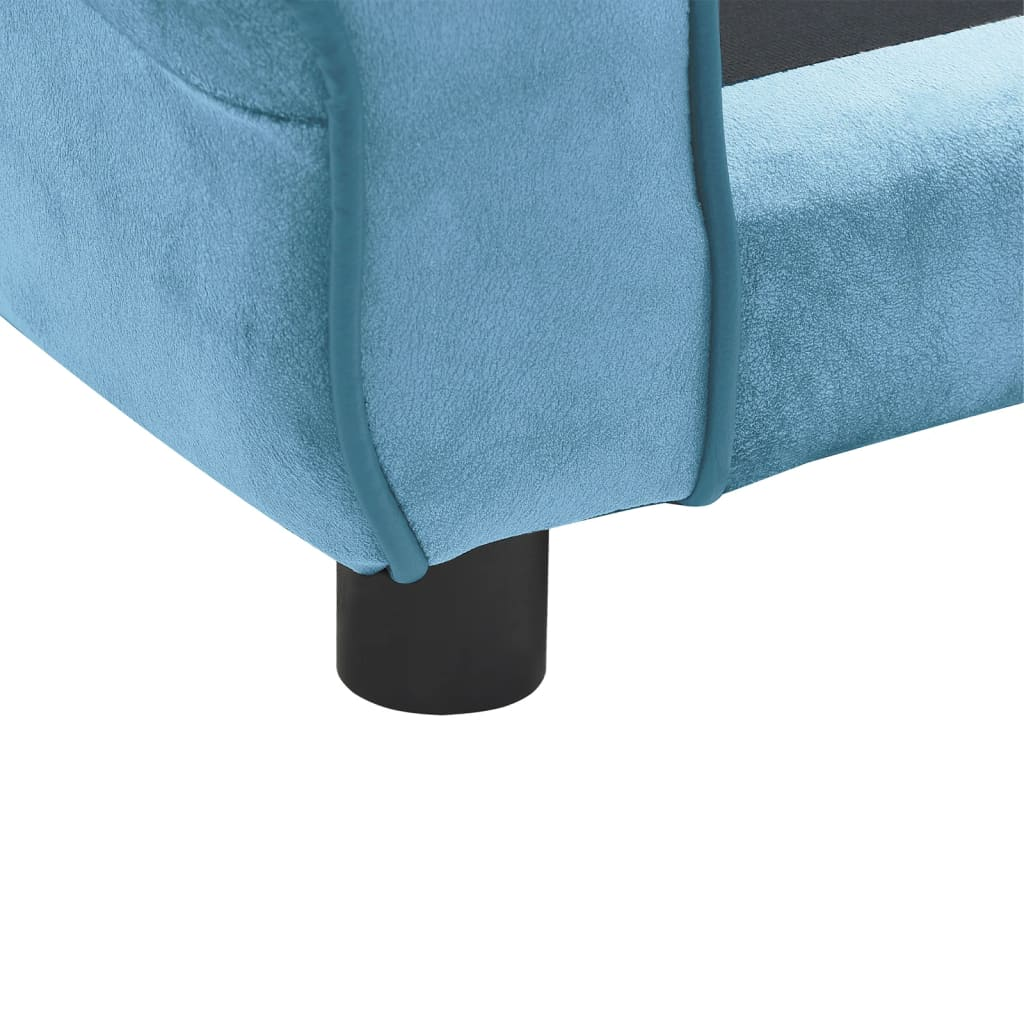 vidaXL Turquoise Dog Sofa 28.3"x17.7"x11.8" - Plush Comfort for Small Pets