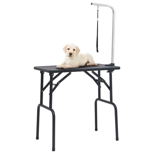 vidaXL Adjustable Dog Grooming Table with 1 Loop - Stable and Comfortable