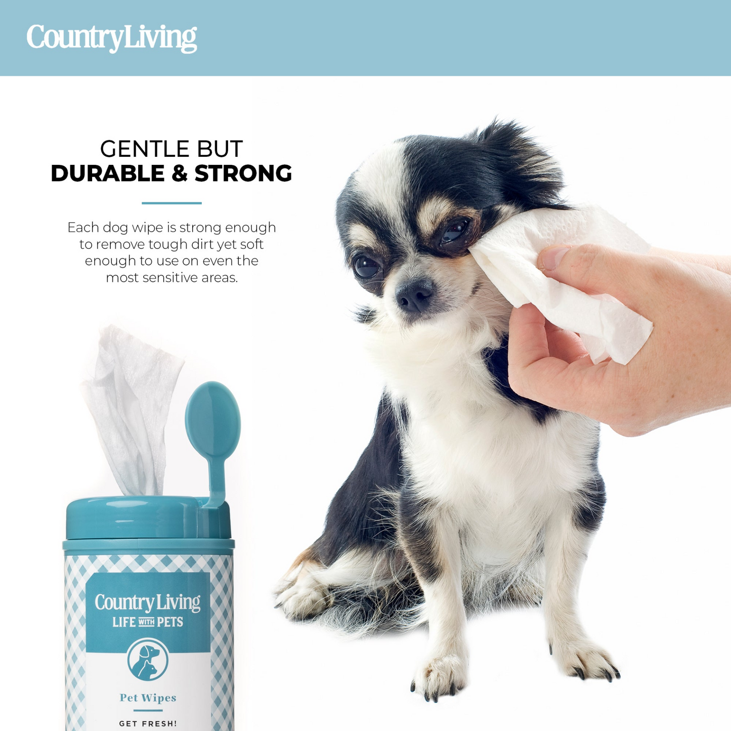 75 Fragrance Free Dog Wipes - Convenient and Gentle Pet Cleaning Solution