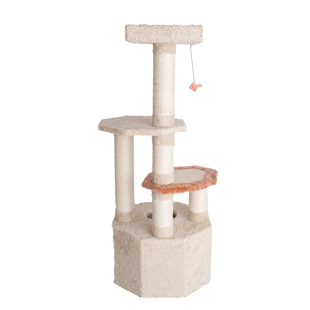 Armarkat X5703 Cat Furniture - Soft Heavy-Carpet, Real Wood, Large Cat Condo