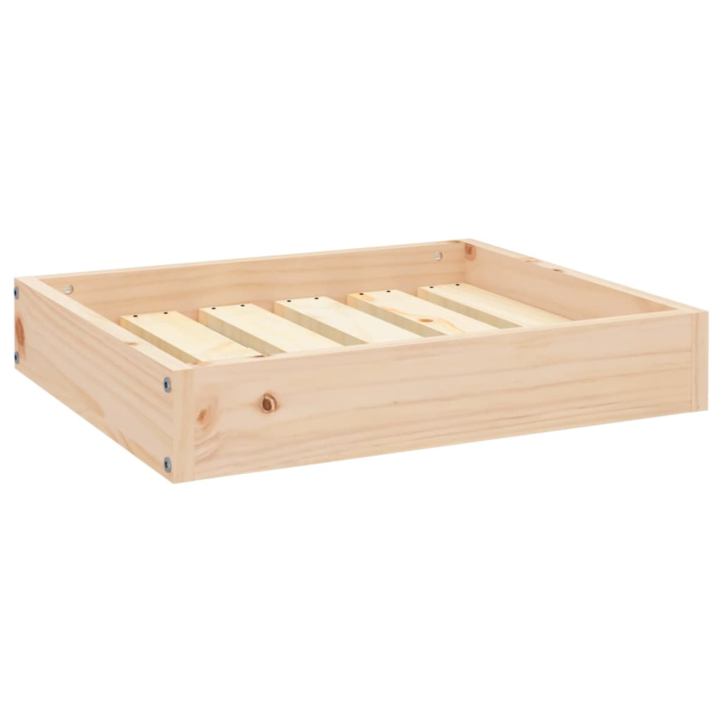 vidaXL Solid Wood Pine Dog Bed 20.3"x17.3"x3.5" - Comfortable and Stylish Pet Bed