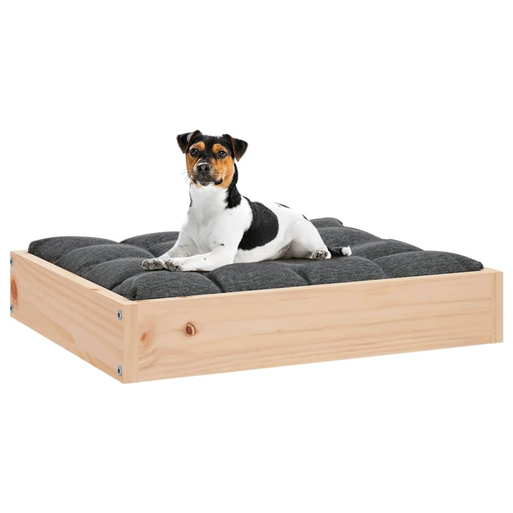 vidaXL Solid Wood Pine Dog Bed 20.3"x17.3"x3.5" - Comfortable and Stylish Pet Bed