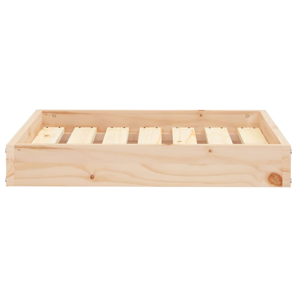 vidaXL Solid Wood Pine Dog Bed 24.2"x19.3"x3.5" - Durable & Stylish Pet Furniture