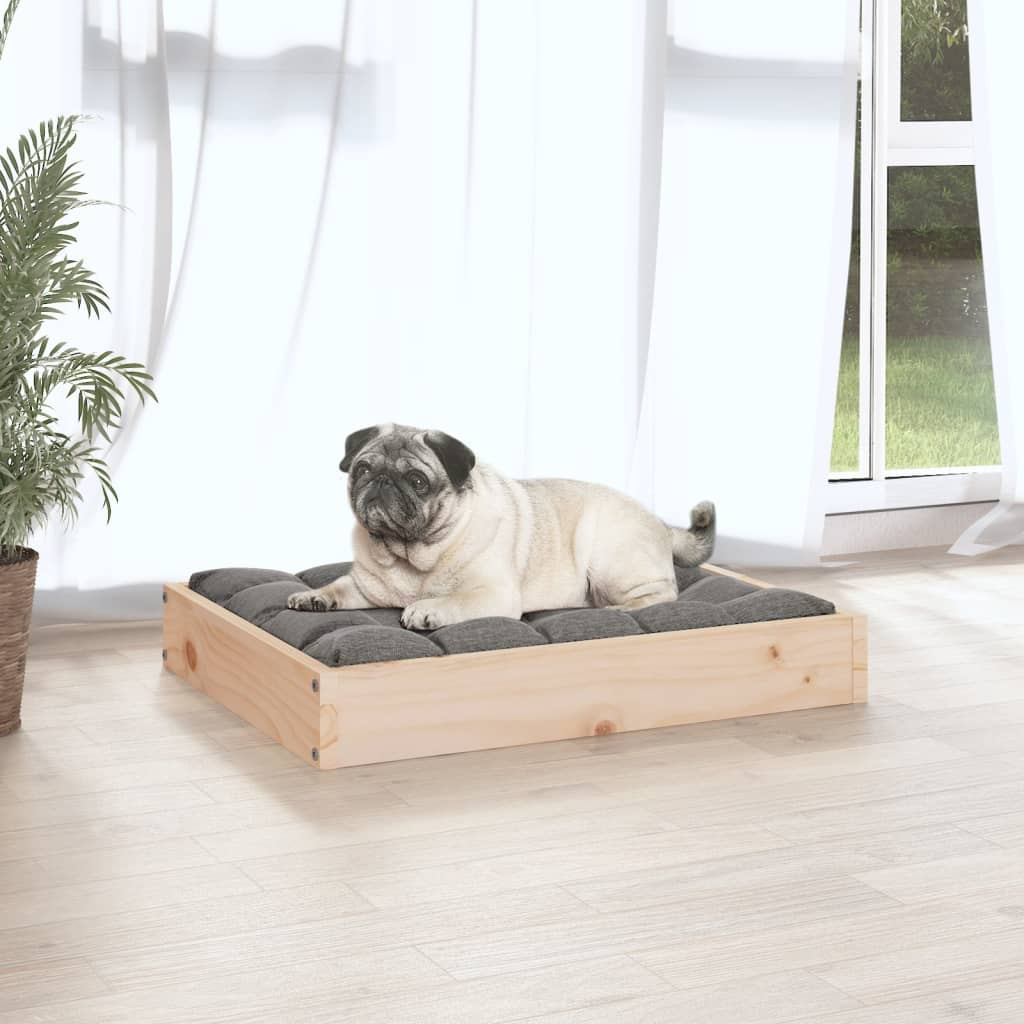 vidaXL Solid Wood Pine Dog Bed 24.2"x19.3"x3.5" - Durable & Stylish Pet Furniture