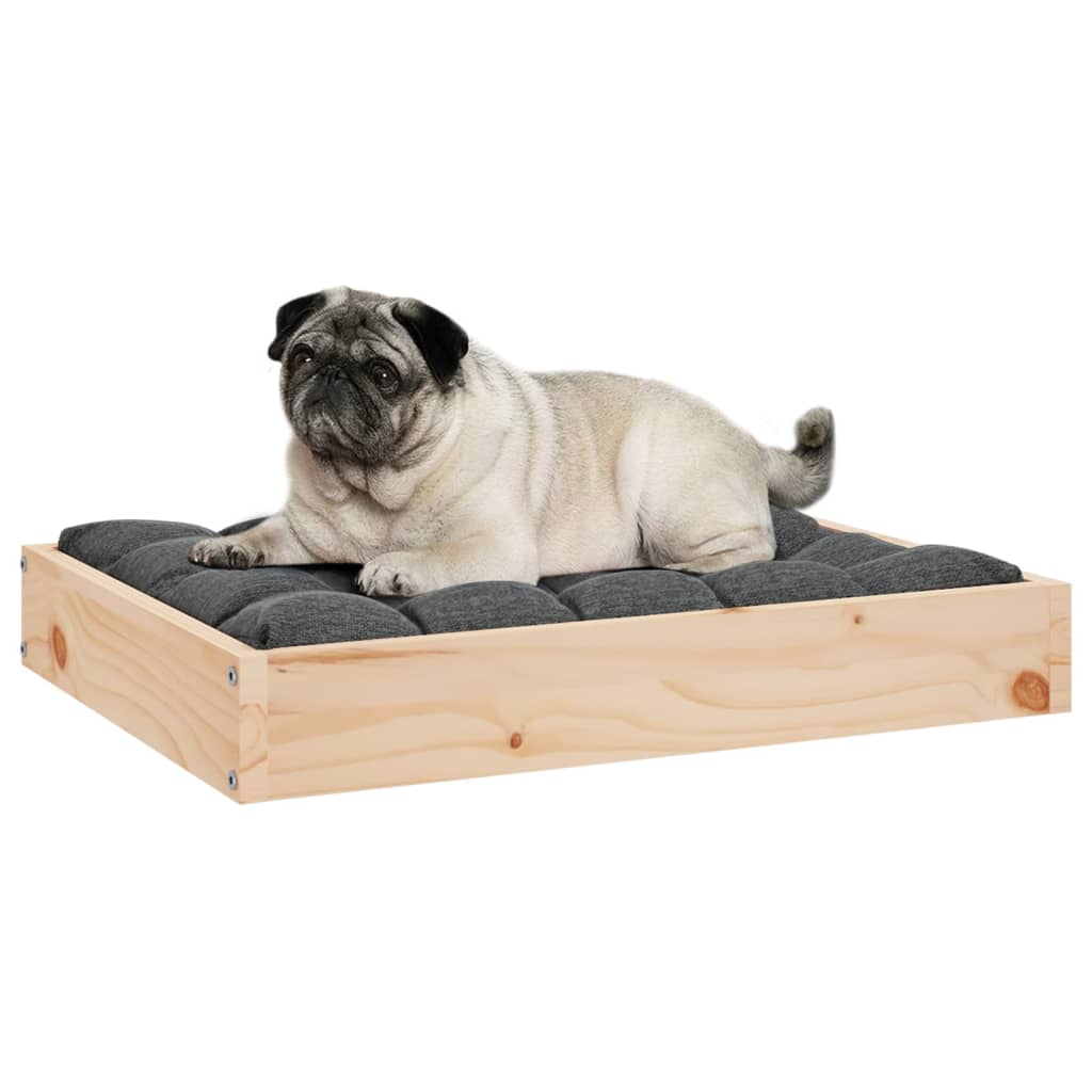 vidaXL Solid Wood Pine Dog Bed 24.2"x19.3"x3.5" - Durable & Stylish Pet Furniture