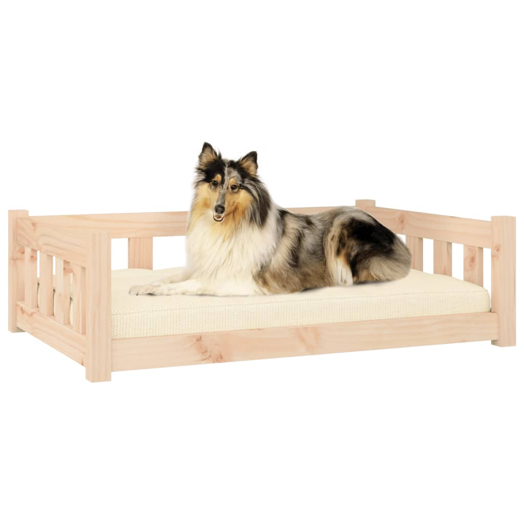 vidaXL Solid Wood Pine Dog Bed - 37.6"x25.8"x11" | Comfortable & Stylish Pet Furniture