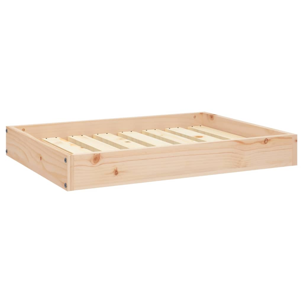 vidaXL Solid Pine Wood Dog Bed 28.1"x21.3"x3.5" - Comfortable & Sturdy Pet Furniture