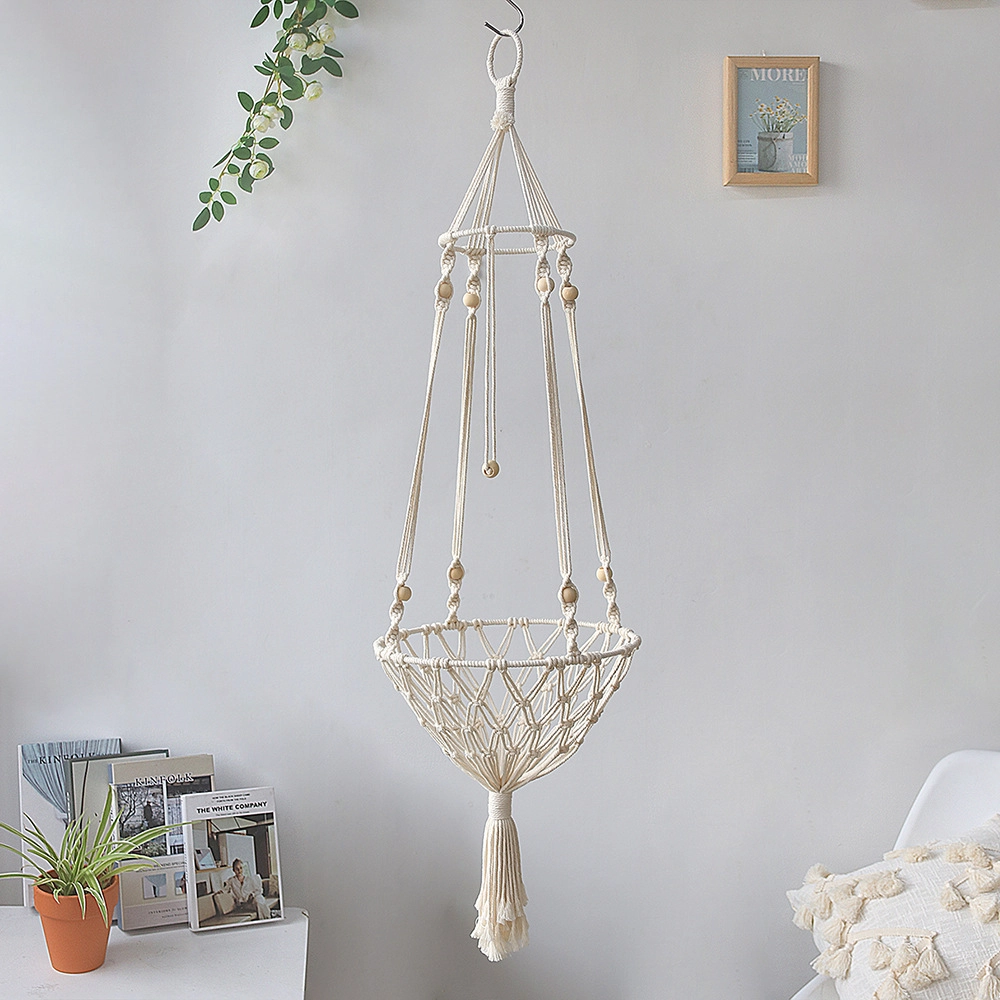 Hanging Macrame Cat Bed - Indoor Cat Swing & Cozy Cat Nest