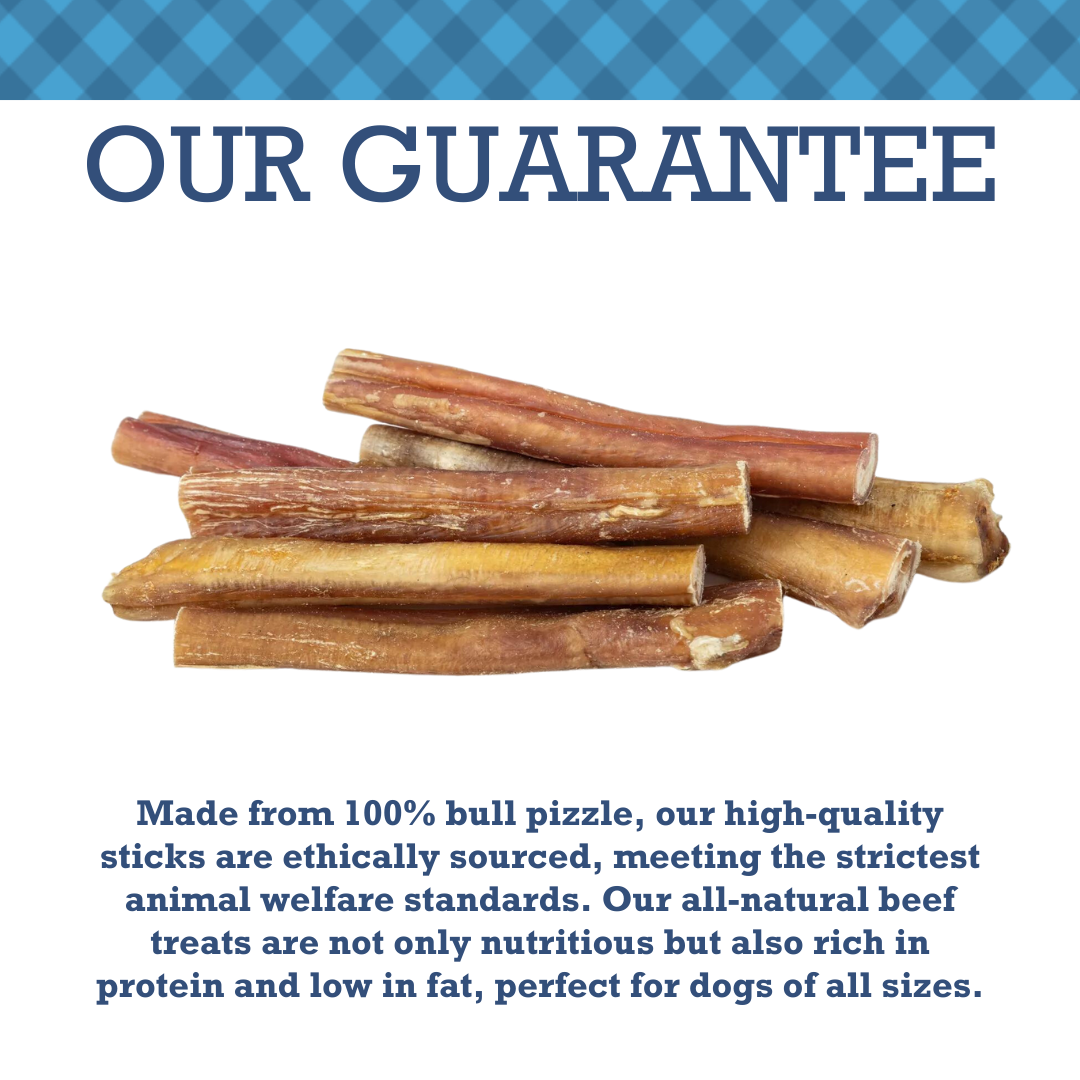 Country Living Bully Sticks  - All-Natural, High-Protein, Low-Odor Dog Treats for Chewing, and Behavioral Training, Long-Lasting, Healthy Snacks for Dogs – 12" Standard (10-Pack)