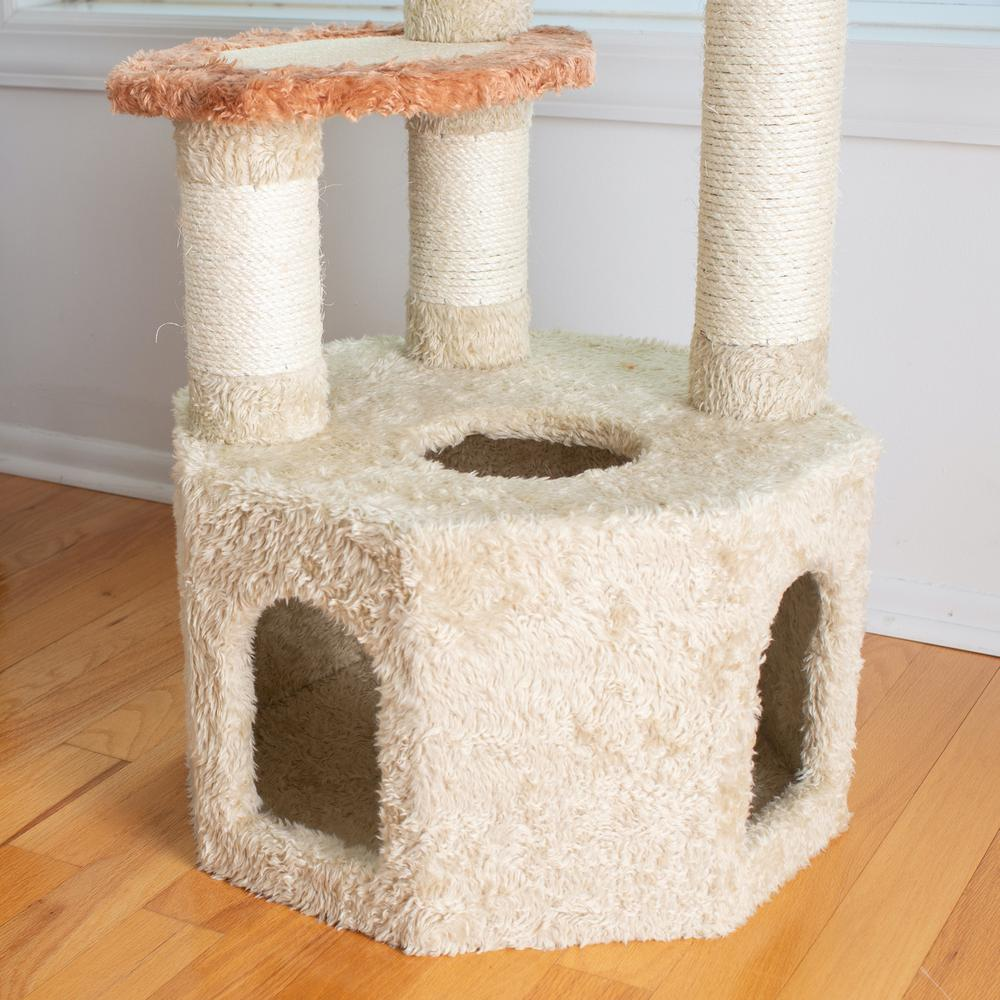 Armarkat X5703 Cat Furniture - Soft Heavy-Carpet, Real Wood, Large Cat Condo