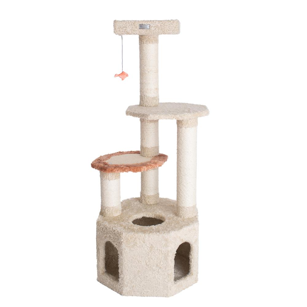 Armarkat X5703 Cat Furniture - Soft Heavy-Carpet, Real Wood, Large Cat Condo