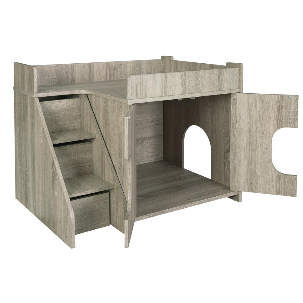 Cat Pet House - Dark Taupe | Stylish & Functional Cat Furniture